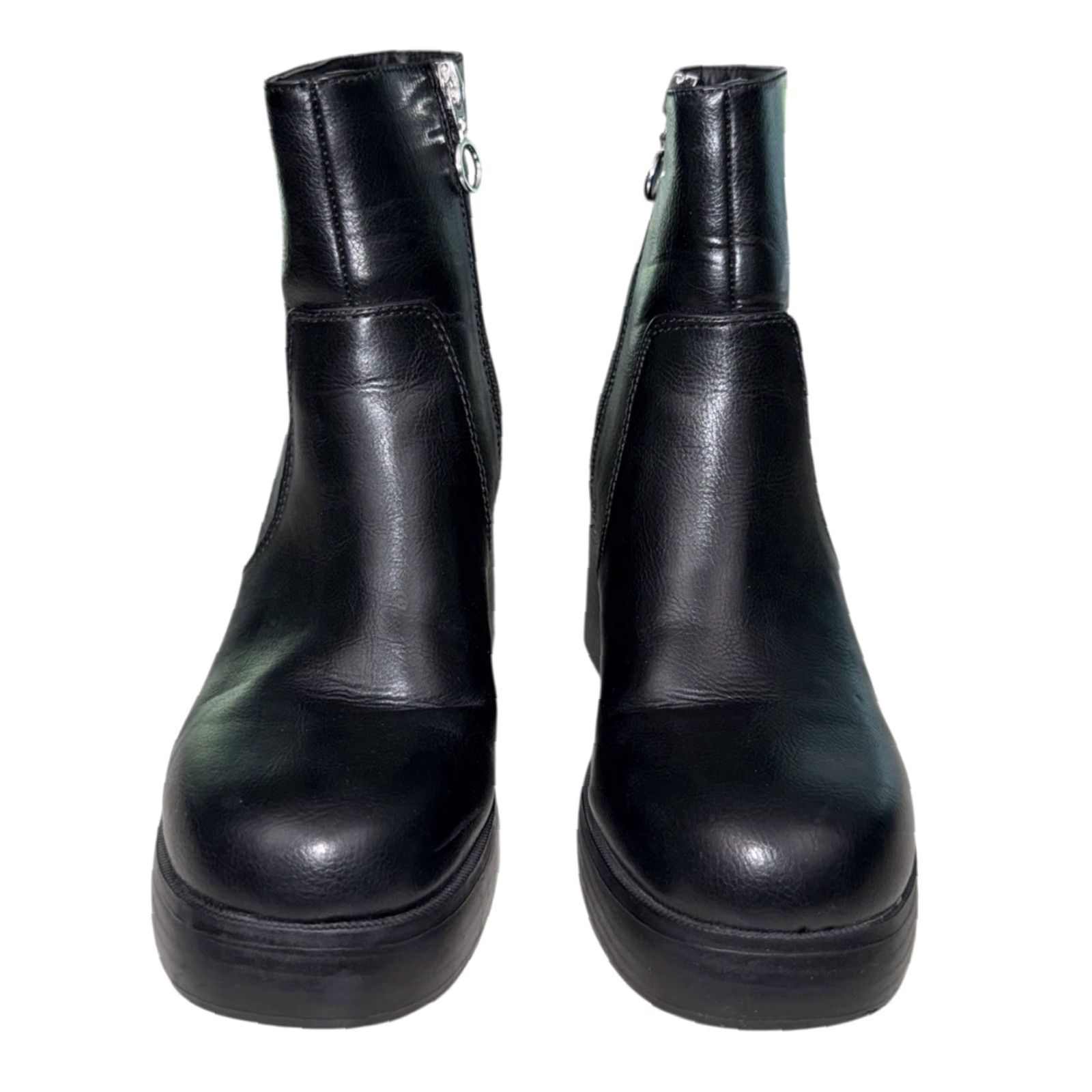 Vintage DIRTY LAUNDRY Groovy Bootie Women Zip Black 9 Size US 9 / IT 39 - 3 Thumbnail