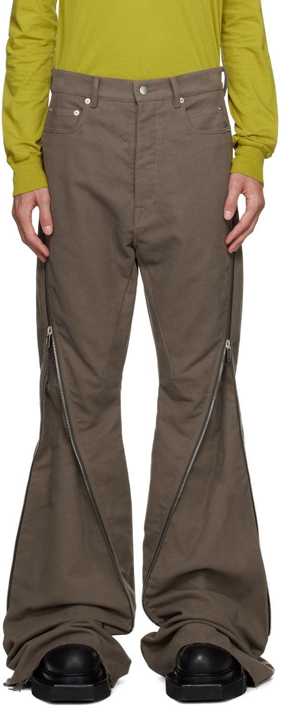 Rick Owens Gray Bolan Banana Bootleg Pants sz38 Size US 38 / EU 54 - 4 Thumbnail