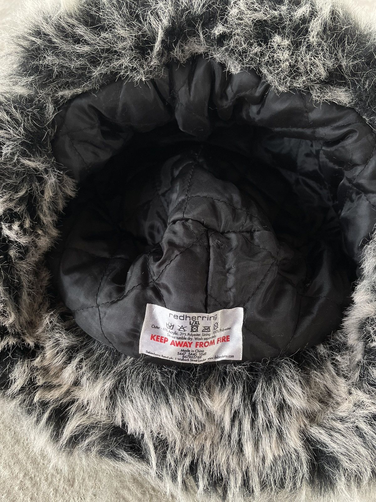 Japanese Brand × Vintage Crazy Y2K Fur Trapper Fuzzy Ushanka Beanie Hat Mohair Faux Size ONE SIZE - 8 Thumbnail