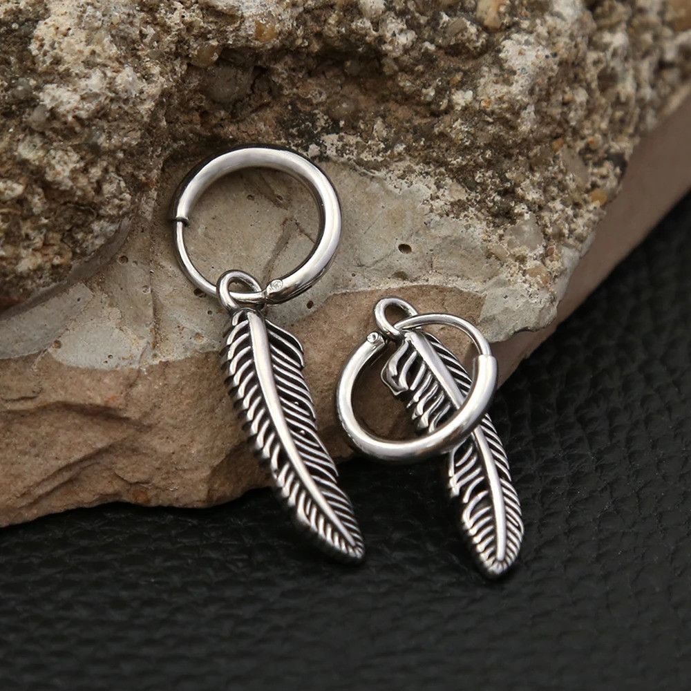 Japanese Brand × Vintage Creative Feather Earrings Size ONE SIZE - 2 Thumbnail