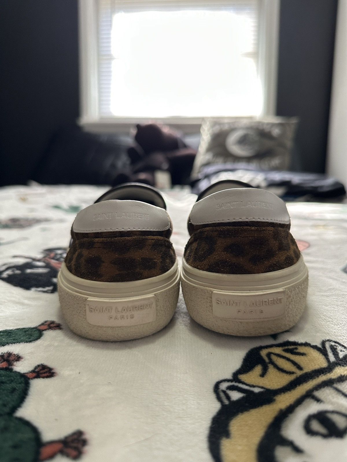 Saint Laurent Paris Leopard Slip-On Sneakers Size US 6 / IT 36 - 9 Thumbnail