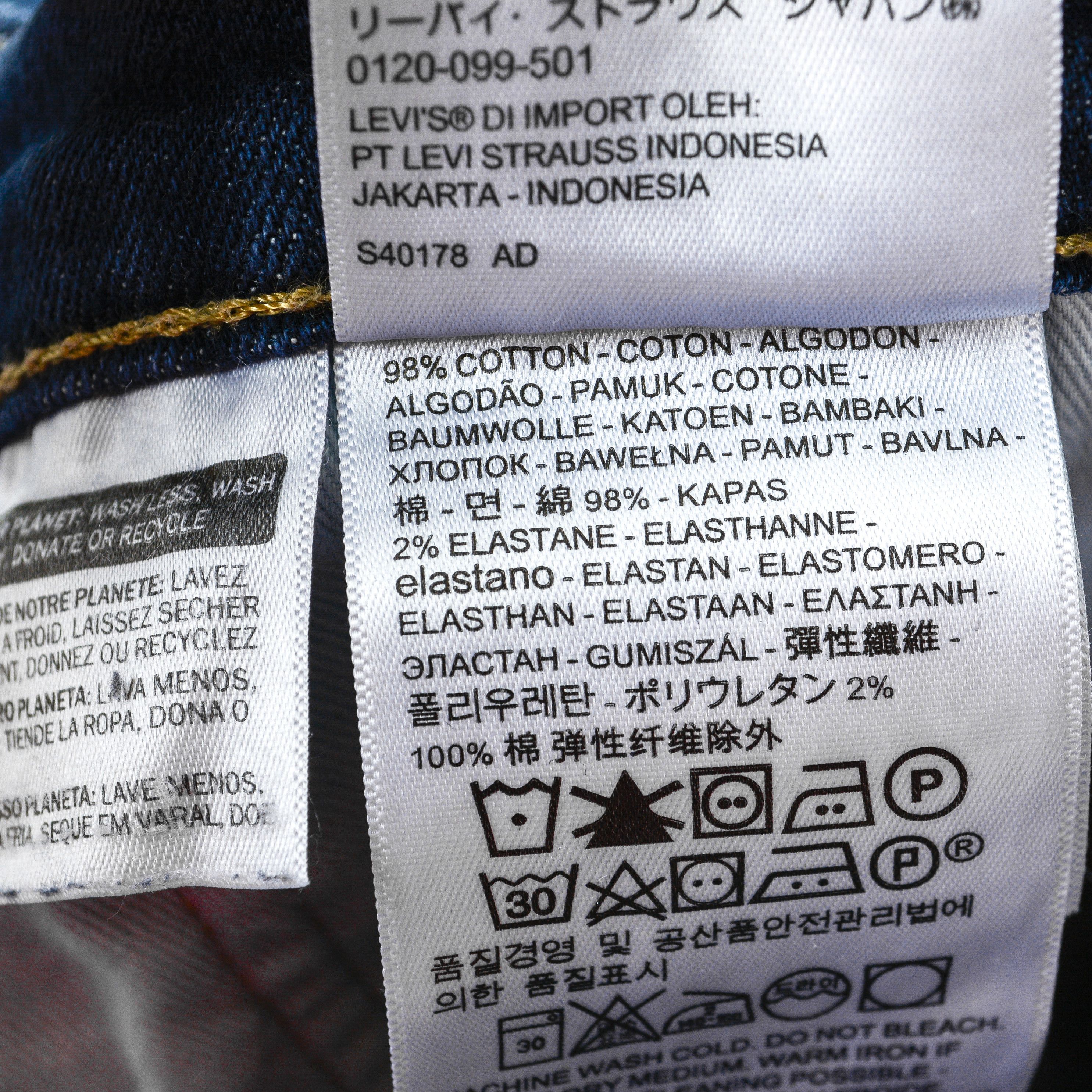Levi's 511 Men W38 L32 Slim Fit Straight Jeans Denim Pants Trousers Size US 38 / EU 54 - 7 Thumbnail