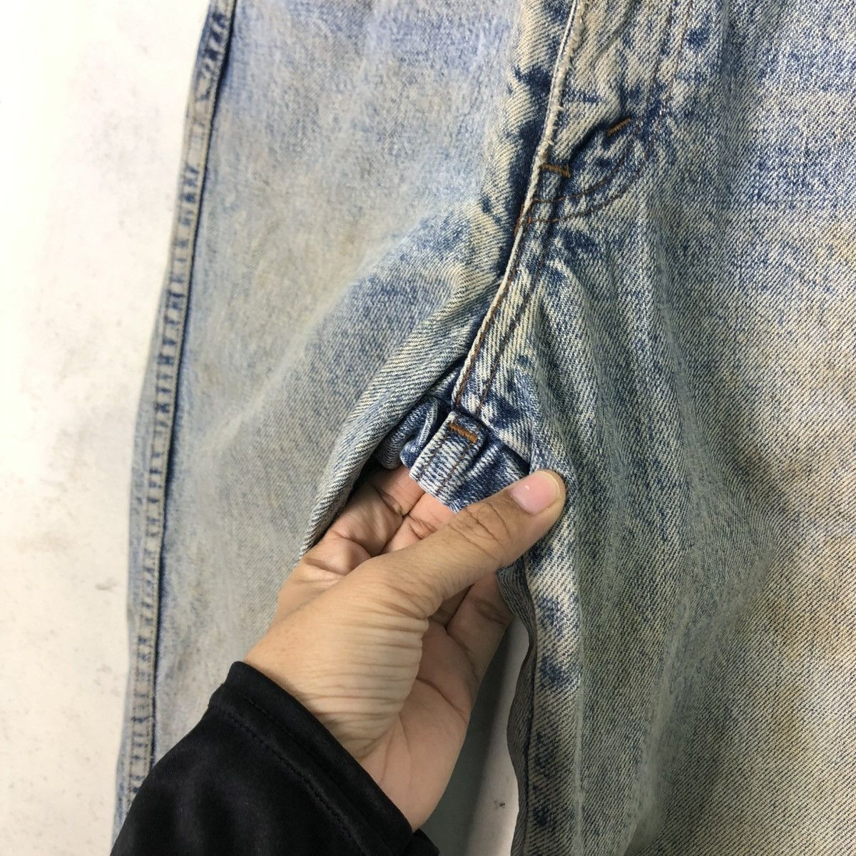 Levi's 🔥VINTAGE ACID WASH DESIGN LEVIS DENIM STRAIGHT CUT Size 28" / US 6 / IT 42 - 19 Thumbnail