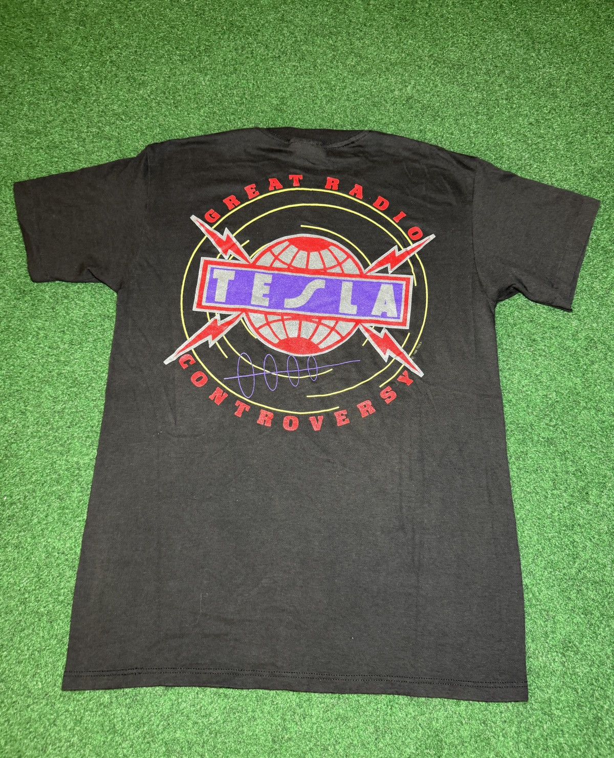 Band Tees × Vintage Vintage Tesla Band Spring Ford Retro 80s Rock Med T Shirt Size US M / EU 48-50 / 2 - 4 Thumbnail
