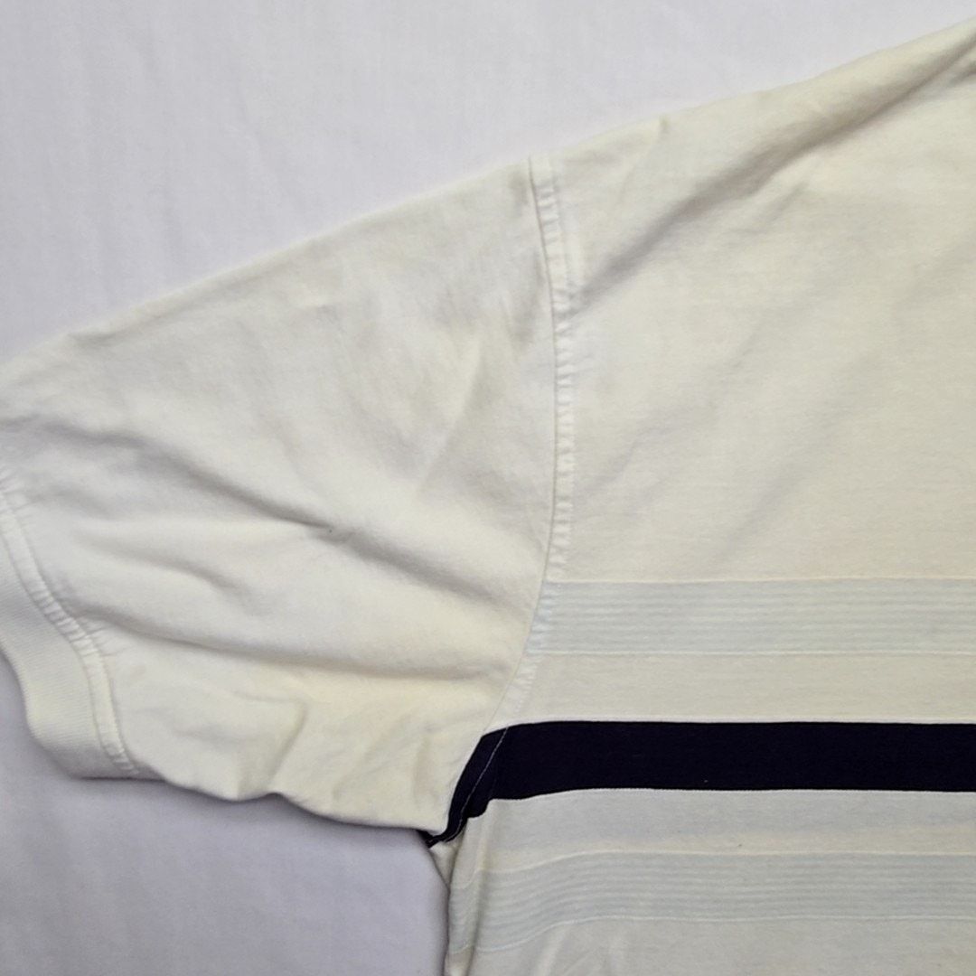 Tommy Hilfiger Vintage Tommy Hilfiger Polo Striped White Ivory XL Shirt Size US XL / EU 56 / 4 - 7 Thumbnail
