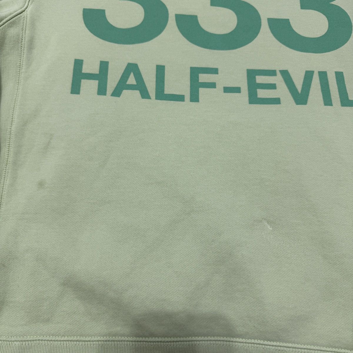 Half Evil Half Evil 333 Hoodie Matcha Green Distressed Heavyweight Size US M / EU 48-50 / 2 - 2 Thumbnail