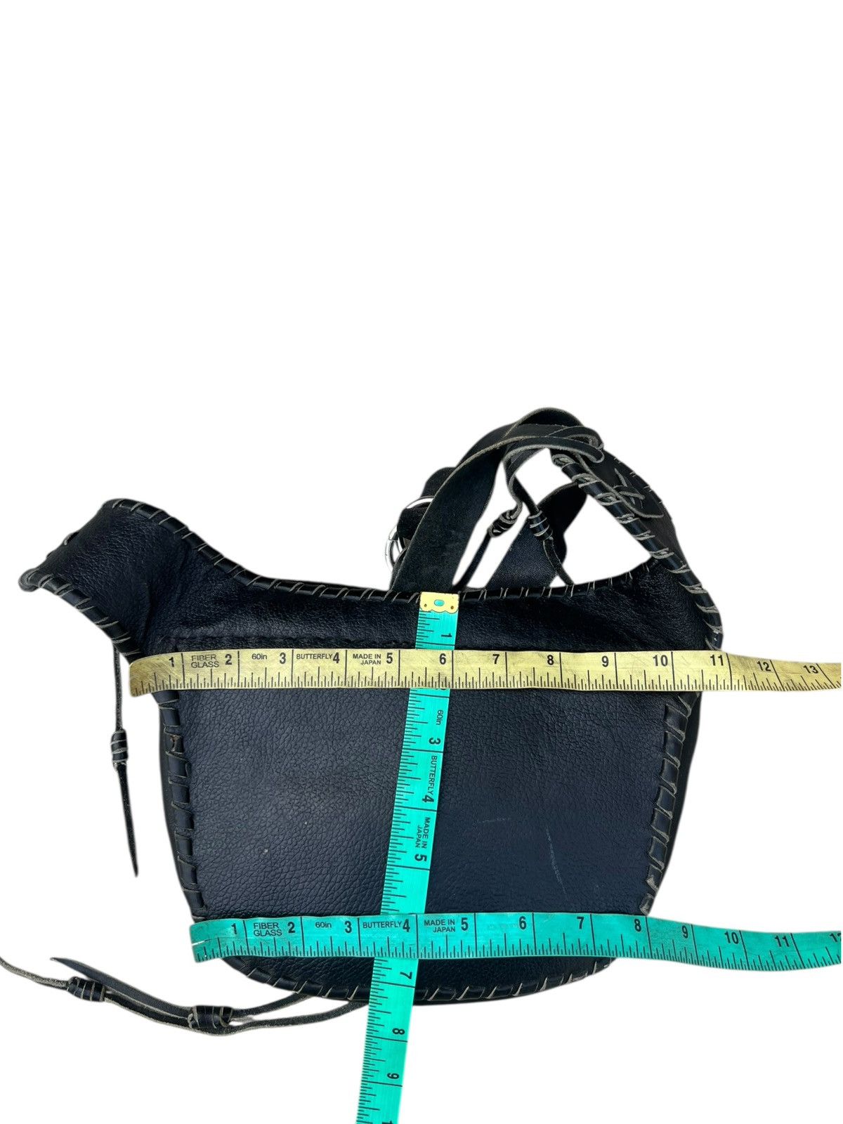 KMRii Vintage Unknown Japan Hybrid Leather Fur Native Chest Bag Size ONE SIZE - 3 Thumbnail
