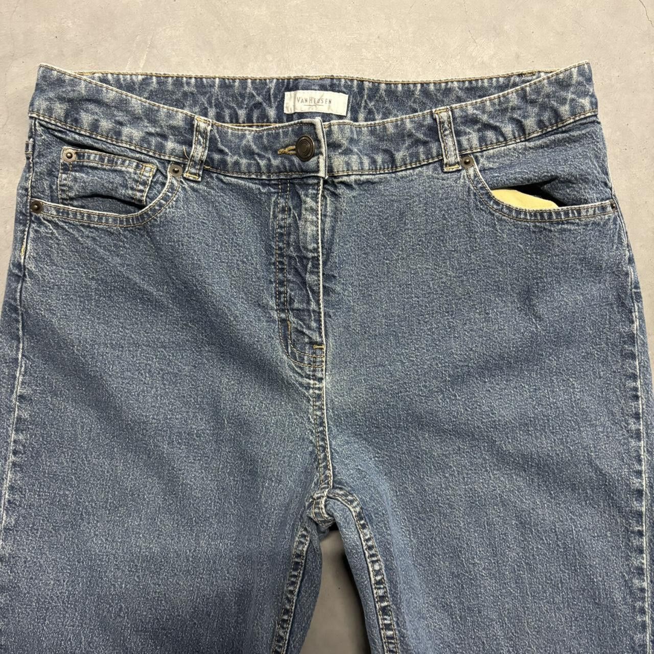 Vintage Crazy Vintage Y2K/2000s Baggy Dark Wash Streetwear Style Denim Jeans! Size US 32 / EU 48 - 2 Thumbnail