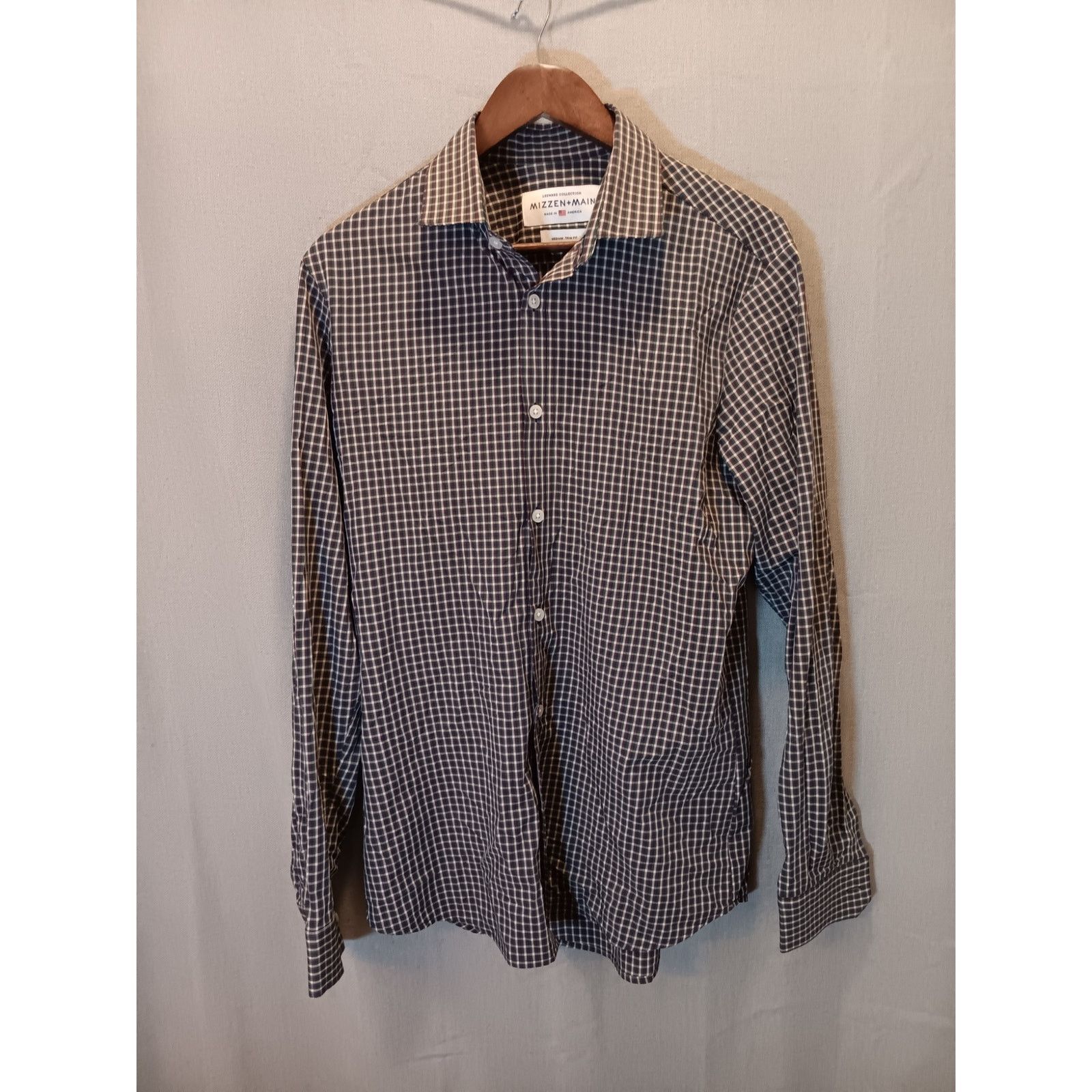 Mizzen+Main Mizzen+Main Grid Plaid Shirt Men's Medium USA Size US M / EU 48-50 / 2 - 1 Thumbnail