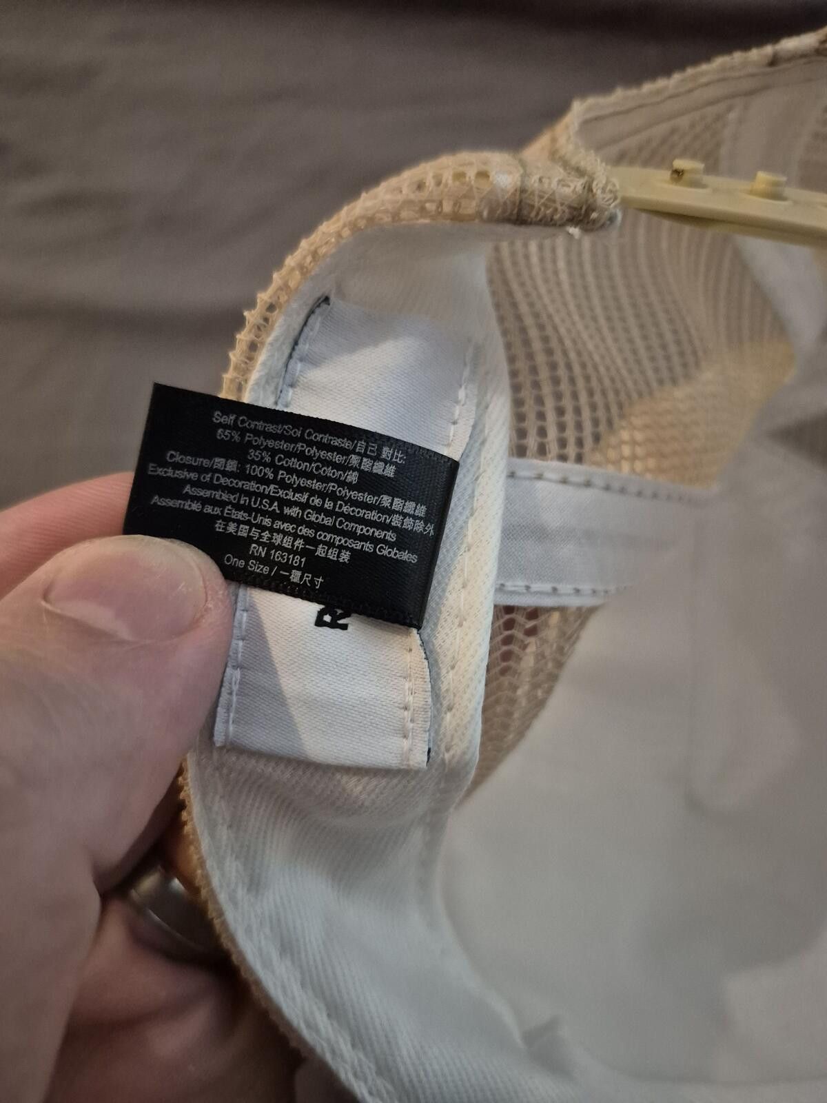 Rhude Rhude Beige Trucker Snapback Hat Size ONE SIZE - 7 Thumbnail