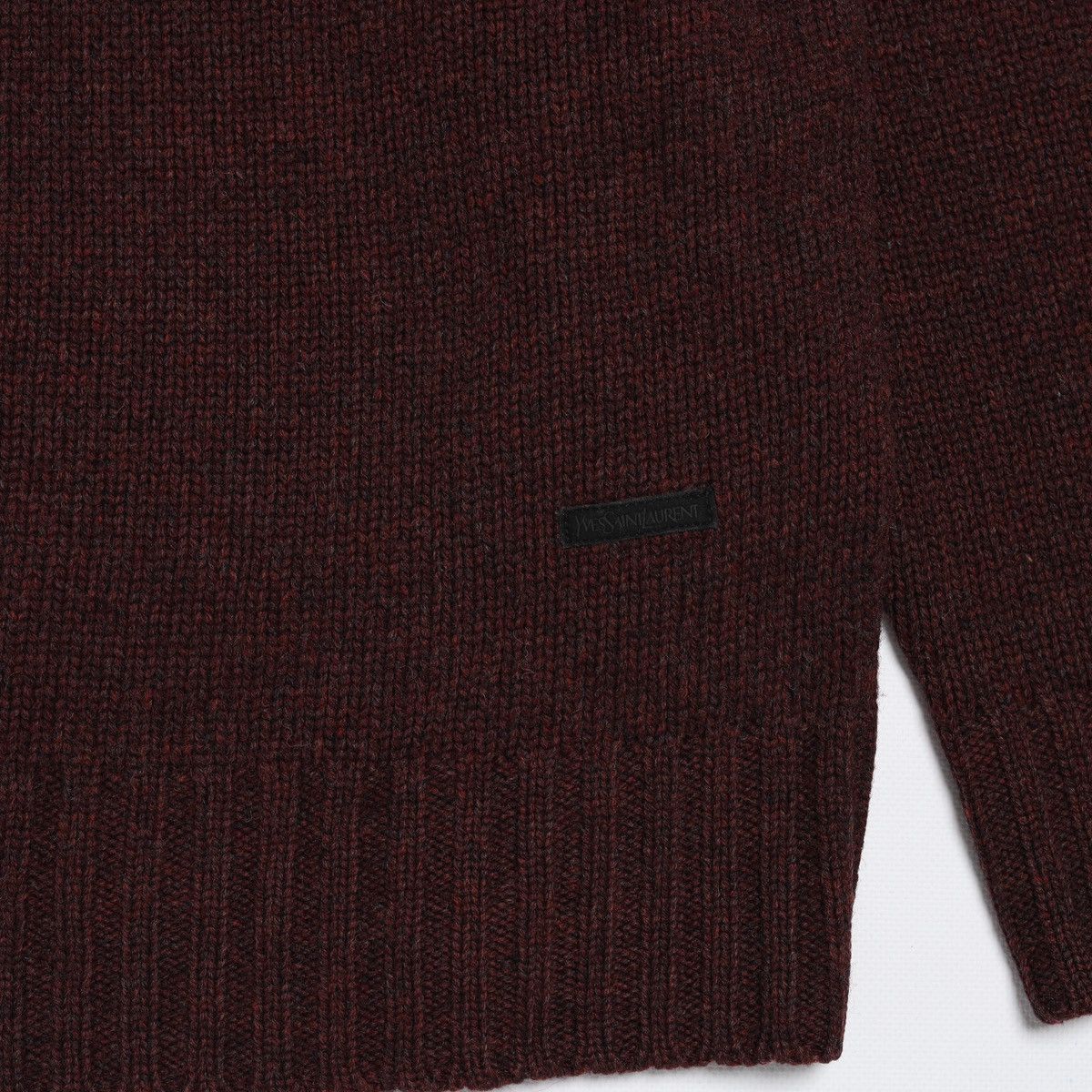 Vintage Vintage Yves Saint Laurent Patch Logo Sweater Knit Wool Size US XL / EU 56 / 4 - 3 Thumbnail