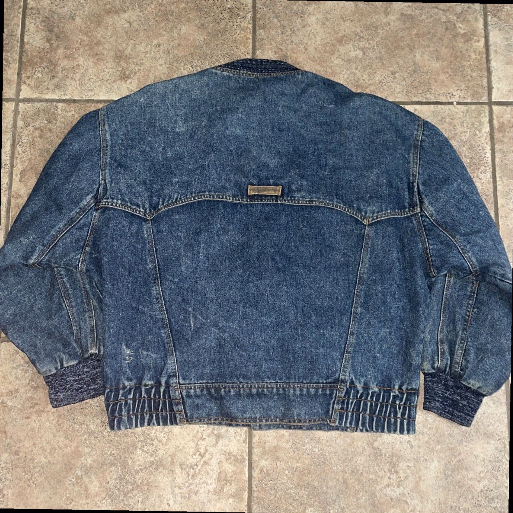 Vintage Expressions Blue Denim Snap Button Mens Jacket Large Size US L / EU 52-54 / 3 - 4 Thumbnail