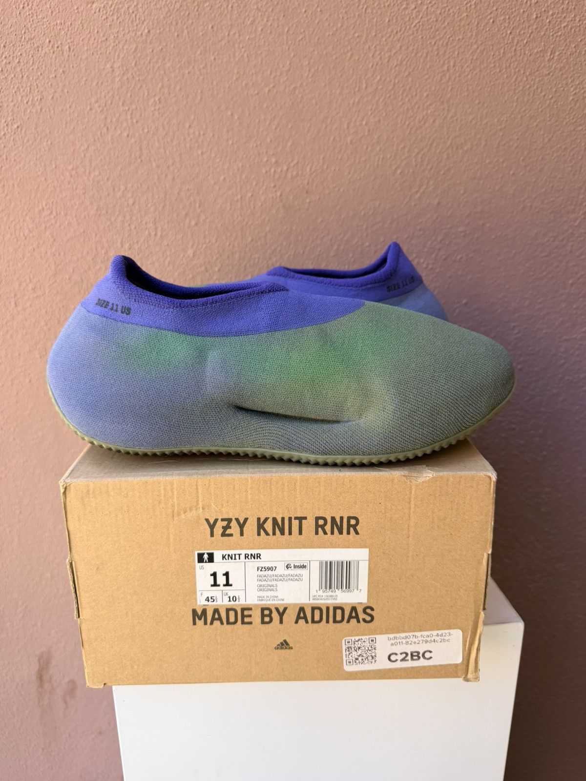 Yeezy Size 11 - adidas Yeezy Knit Runner Faded Azure Size US 11 / EU 44 - 2 Thumbnail