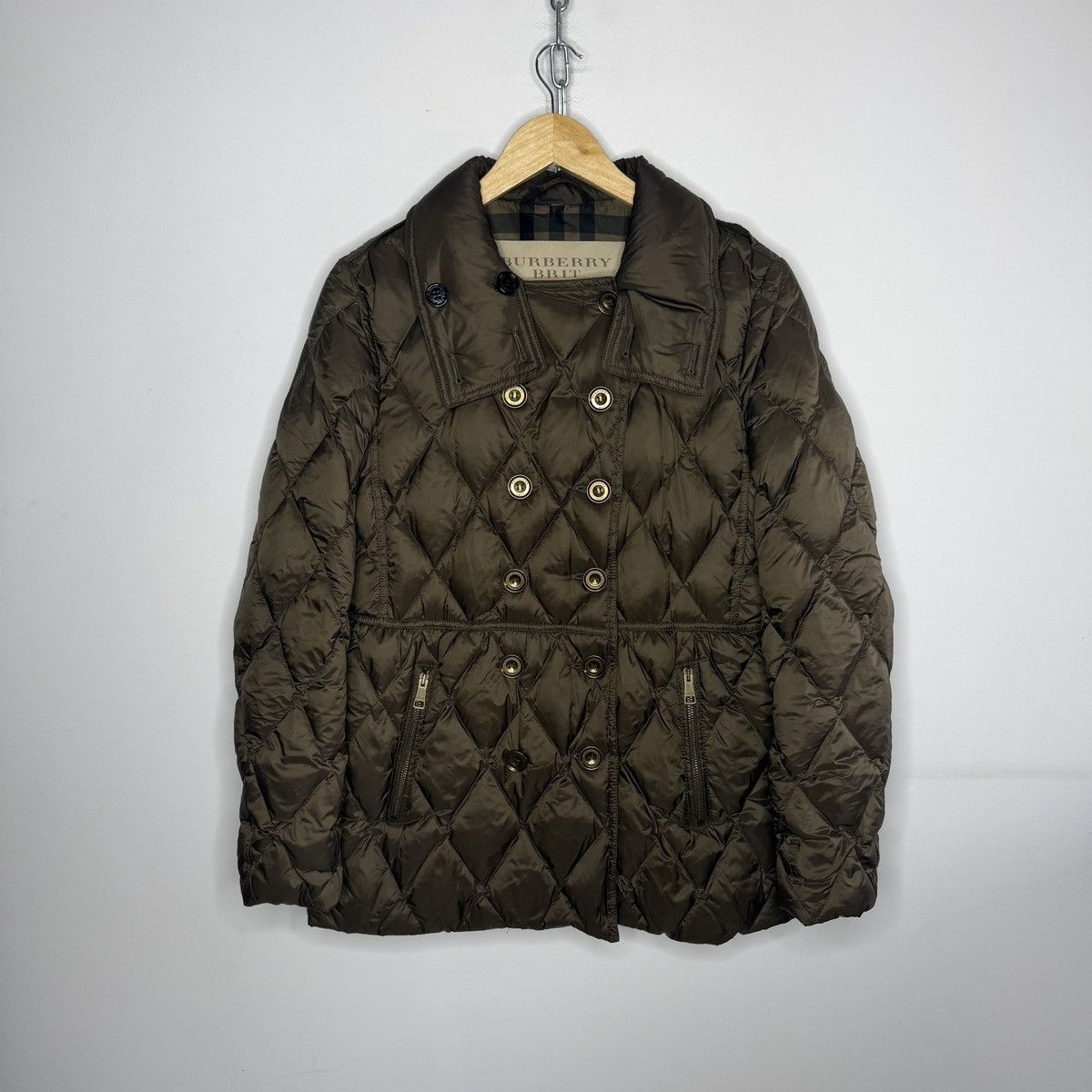 Burberry Burberry Puffer Down Jacket Coat Avant Garde Khaki Green Size M / US 6-8 / IT 42-44 - 1 Thumbnail