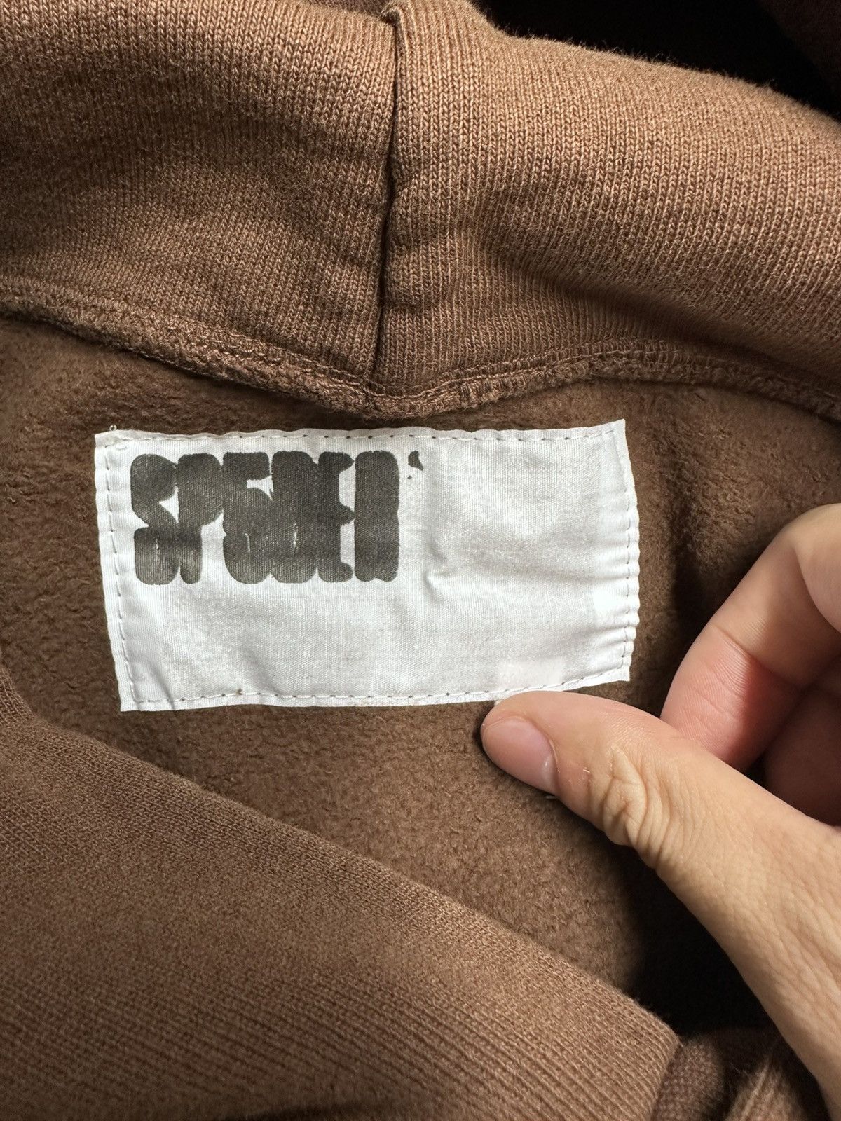 Sp5der Sp5der Brown OG Web Hoodie Complexcon Exclusive Size US XL / EU 56 / 4 - 4 Thumbnail