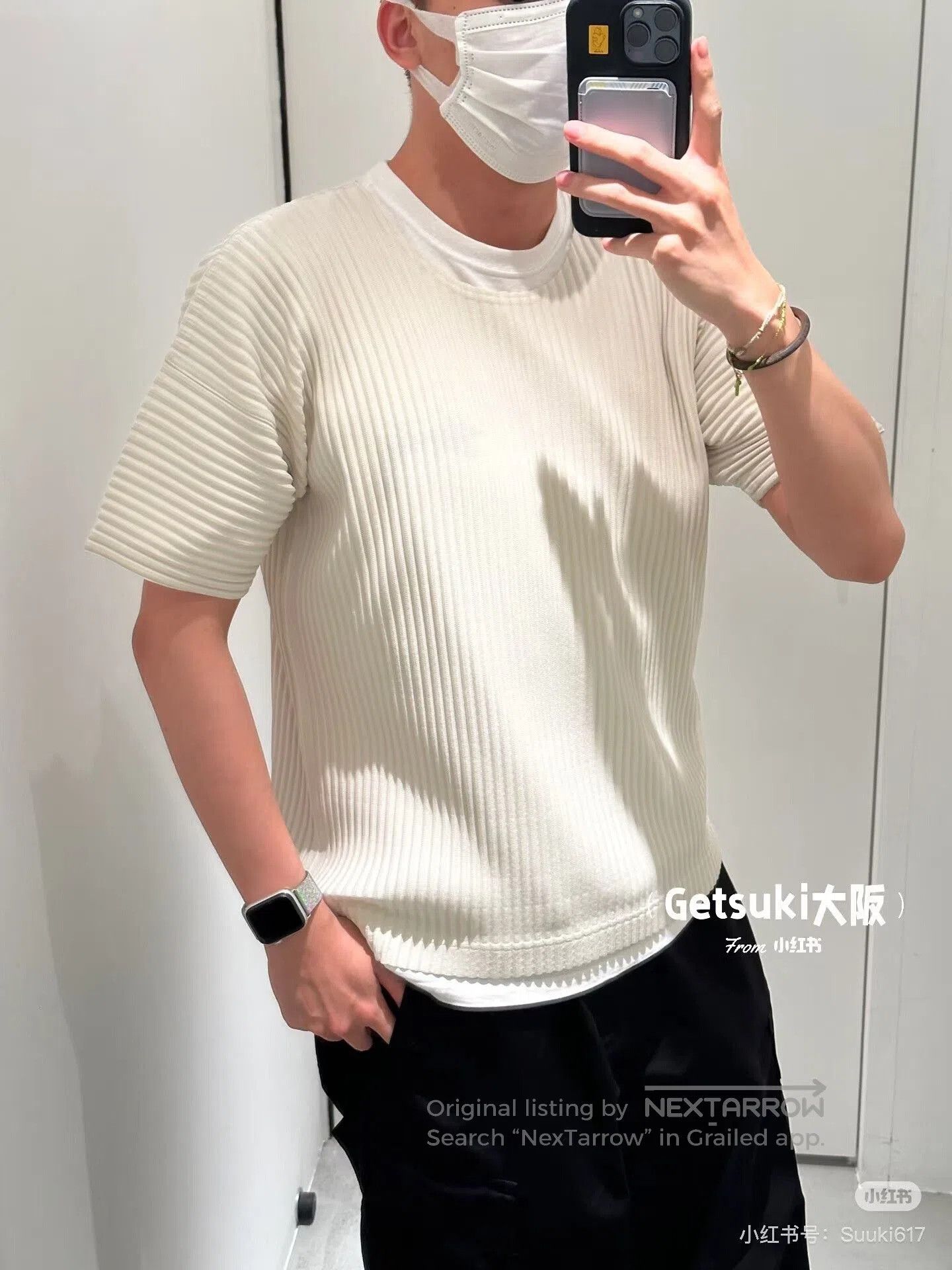Homme Plisse Issey Miyake Issey Miyake Homme Plisse Short Sleeve T. Size US M / EU 48-50 / 2 - 7 Thumbnail