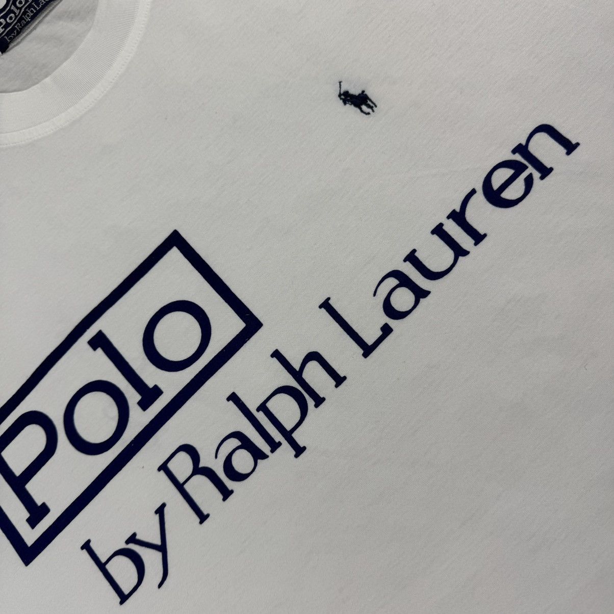 Polo Ralph Lauren Vintage Rare Polo Ralph Lauren Tag Logo T-shirt Size US L / EU 52-54 / 3 - 8 Thumbnail