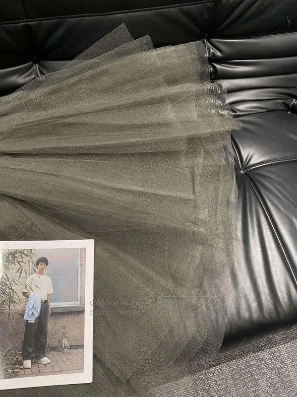 Comme des Garcons COMME des GARÇONS Grey Wool Flared Midi Skirt . Size 23" - 3 Thumbnail