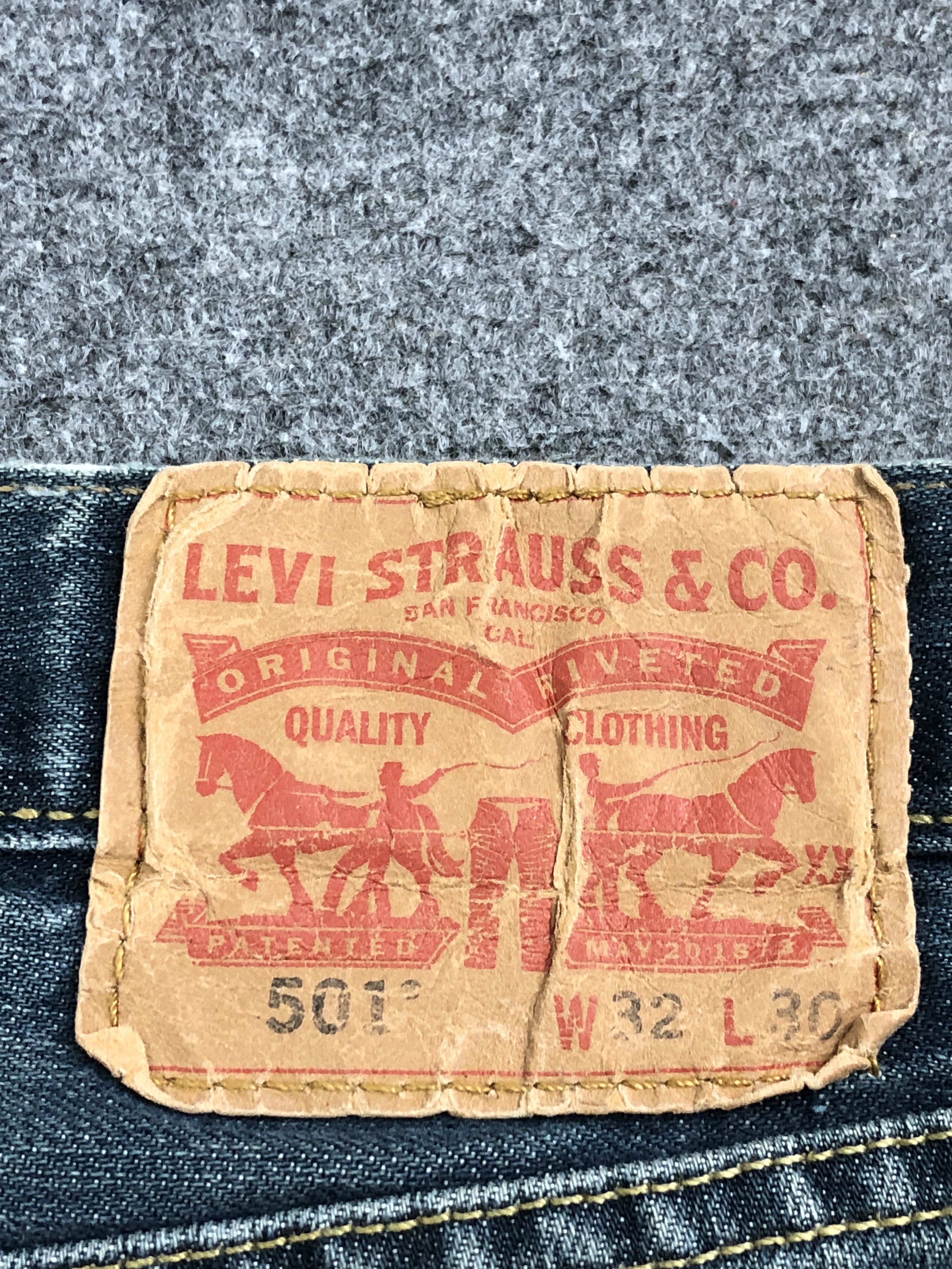 Levi's × Vintage Vintage Levis 501 Dark Blue Jeans Size US 31 - 5 Thumbnail