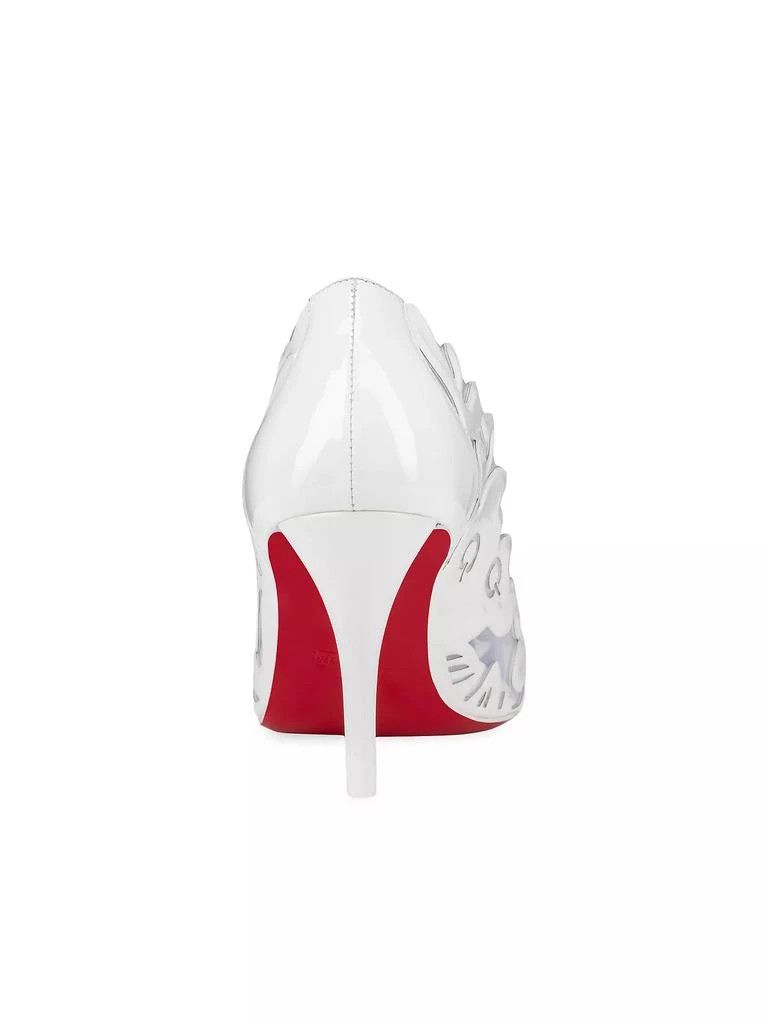 Christian Louboutin oc11z0525 Apostropha Petunia 80 Pvc Pumps in White Size US 6 / IT 36 - 3 Thumbnail