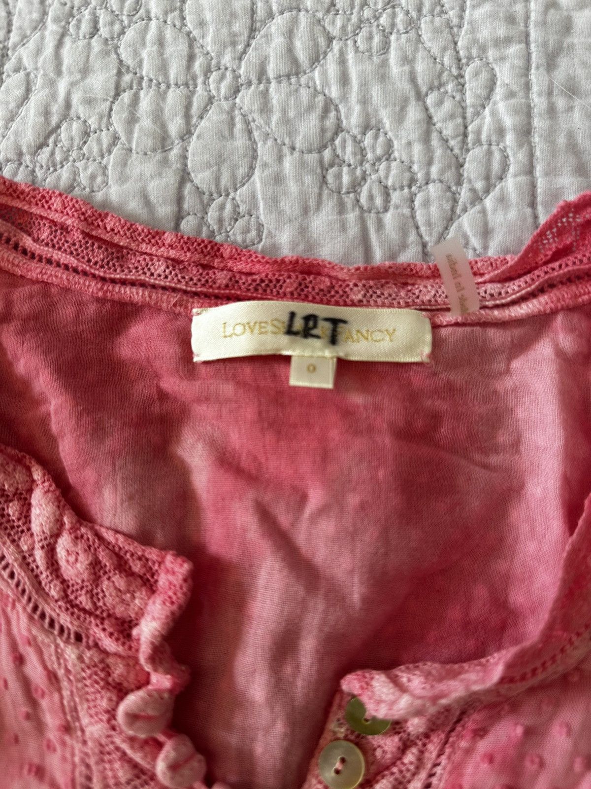 LoveShackFancy LoveShackFancy pink tie dye dress Size XS / US 0-2 / IT 36-38 - 2 Thumbnail