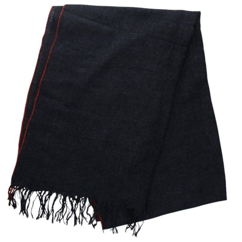 YOHJI YAMAMOTO POUR HOMME Needle Punch Fringe Muffler