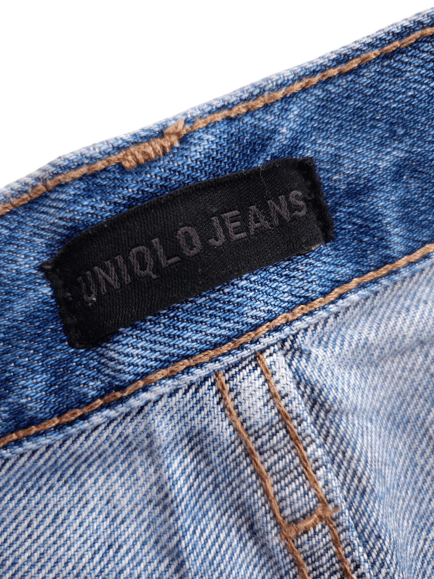 Kaihara Denim × Uniqlo × Vintage UNIQLO Regular Straight Cut Vintage Streetwear Denim Size US 27 - 10 Thumbnail