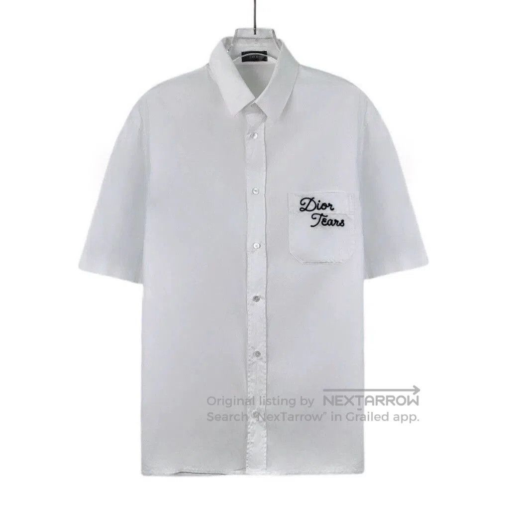 Dior dior x denim tears white short sleeve shirt. Size US M / EU 48-50 / 2 - 1 Thumbnail