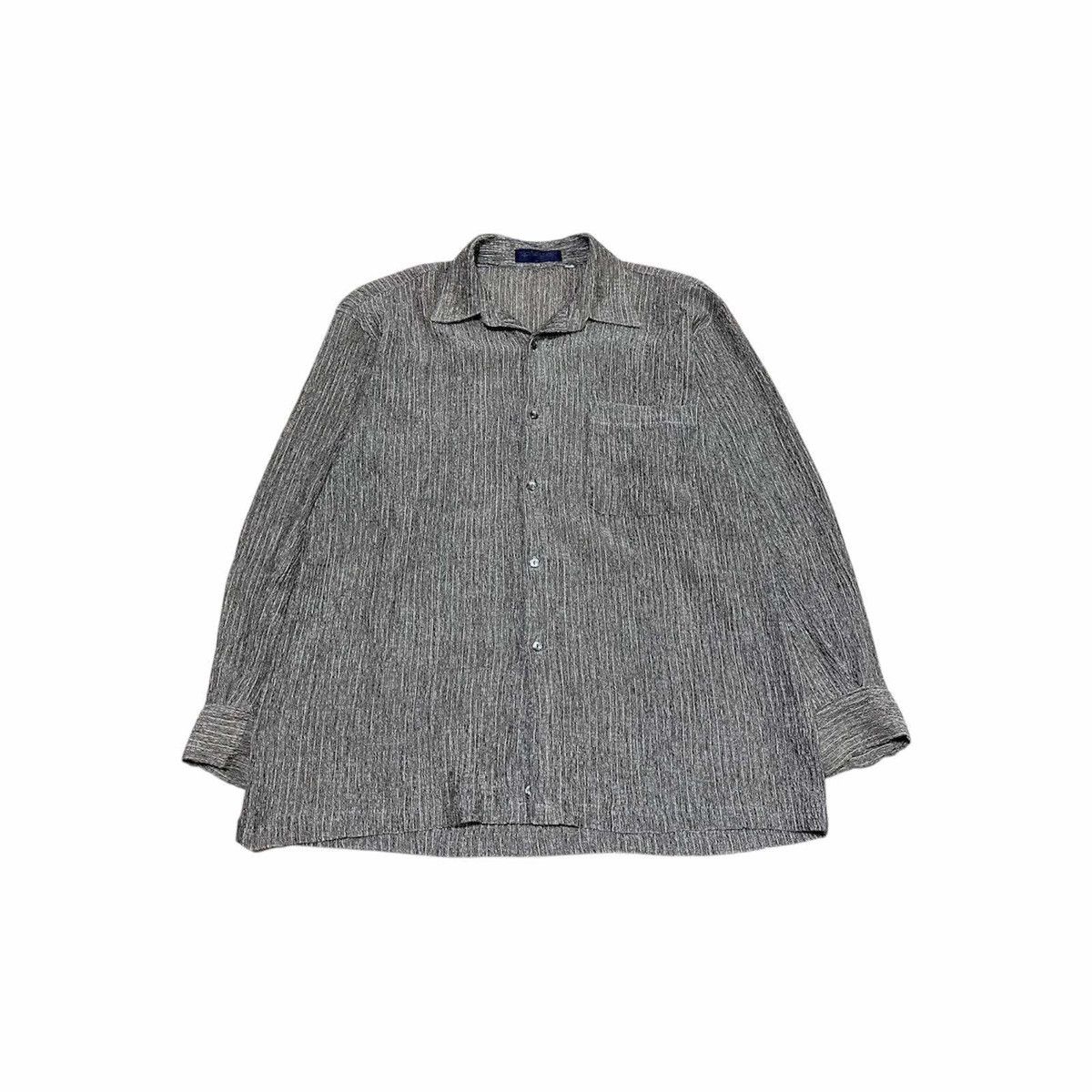 Japanese Brand 🔥Vintage Japanese Pleated Shirt Ls Issey Miyake Style Size US XL / EU 56 / 4 - 1 Thumbnail