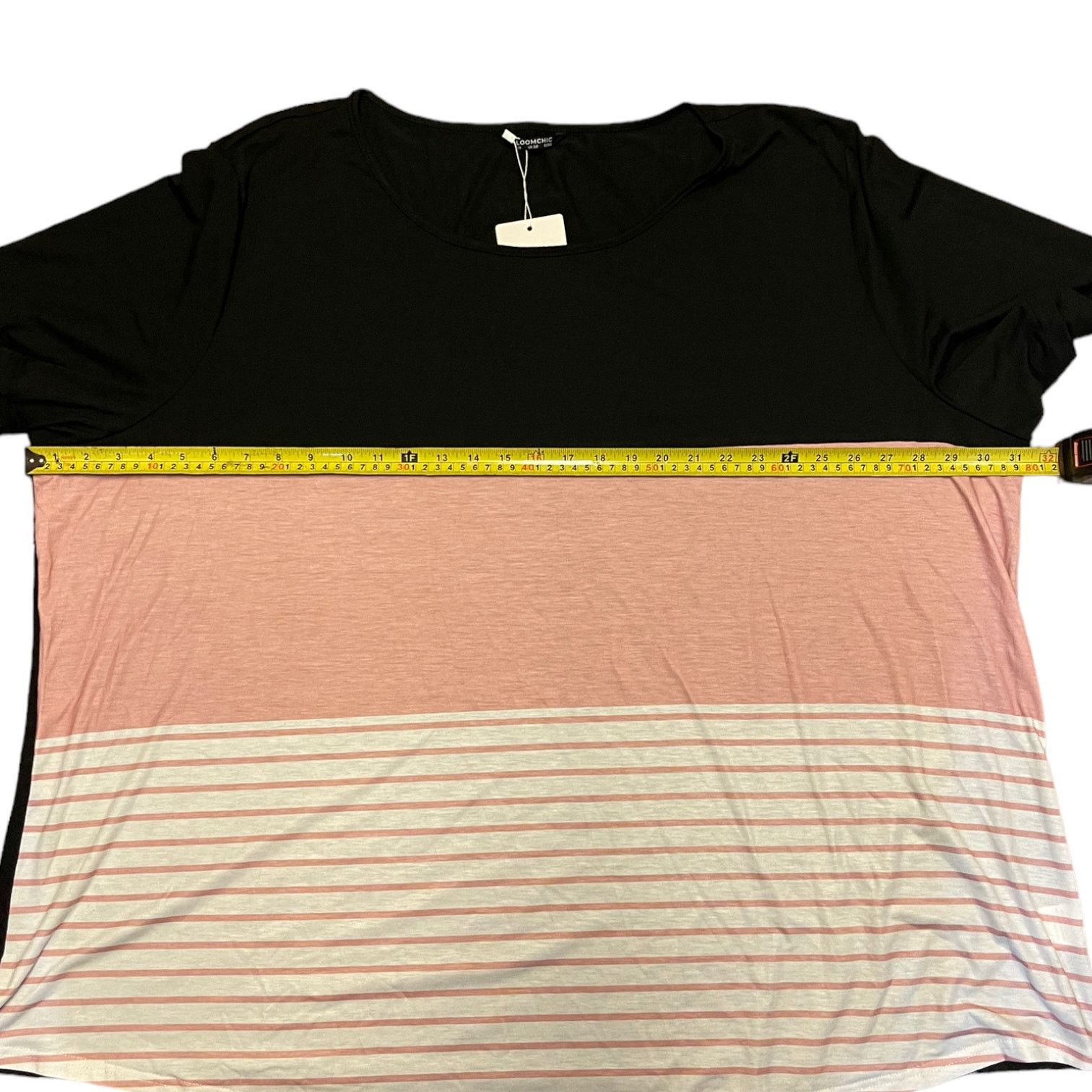 Other Bloomchic Plus Size Black Pink White Striped Shirt Size 28 Size 4XL / US 24-26 - 4 Thumbnail