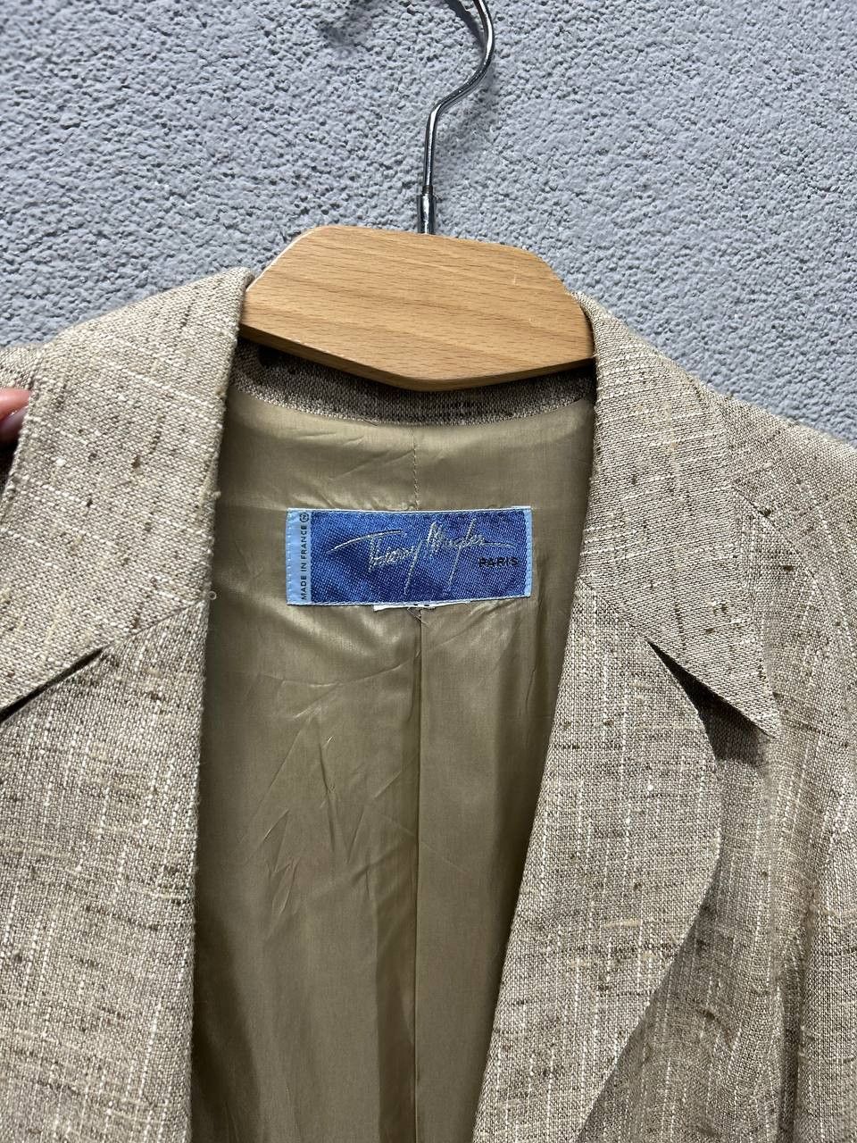 Thierry Mugler vintage Thierry Mugler womens linen silk blazer jacket M - L Size M / US 6-8 / IT 42-44 - 6 Thumbnail