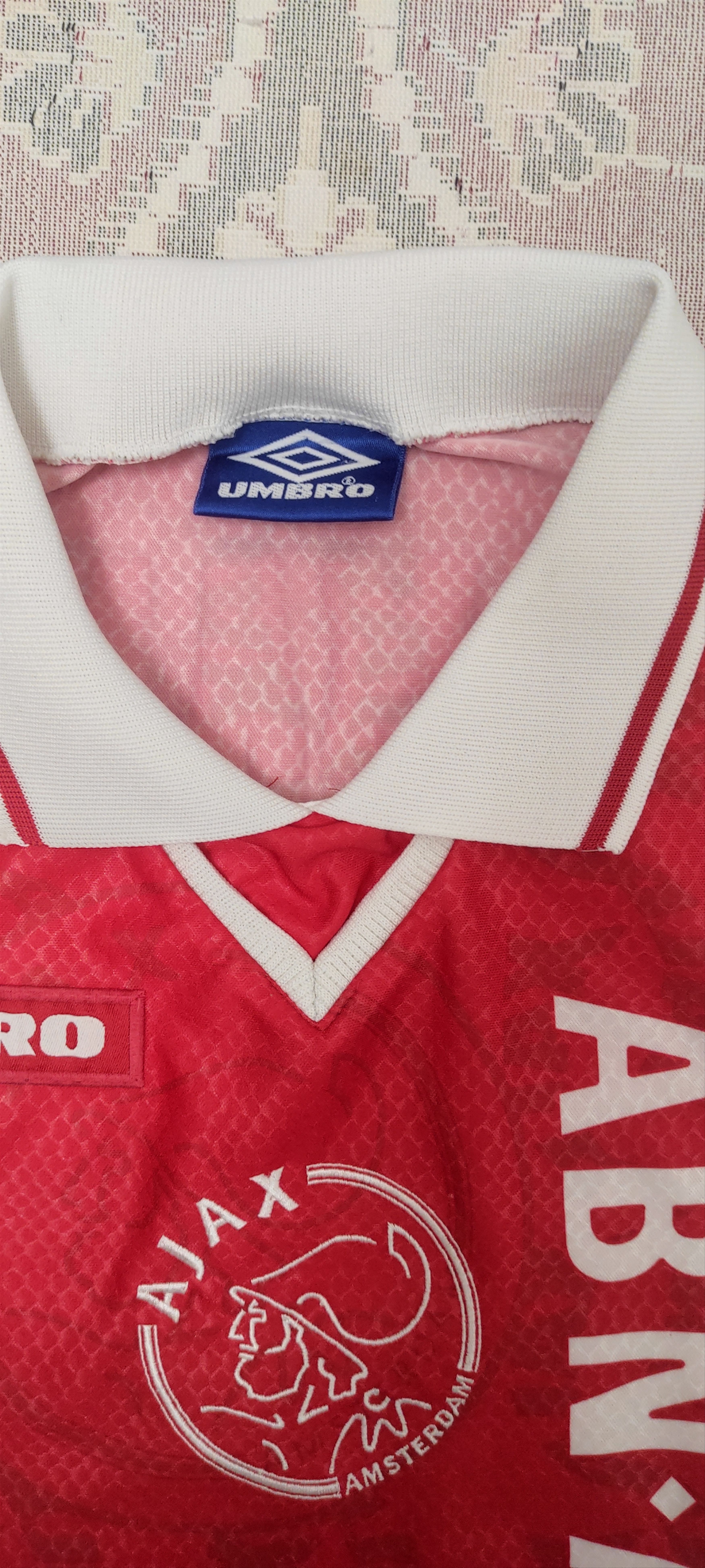 Umbro Ajax #9 Van Basten Home football shirt 1998 - 1999 Rare Size US L / EU 52-54 / 3 - 3 Thumbnail