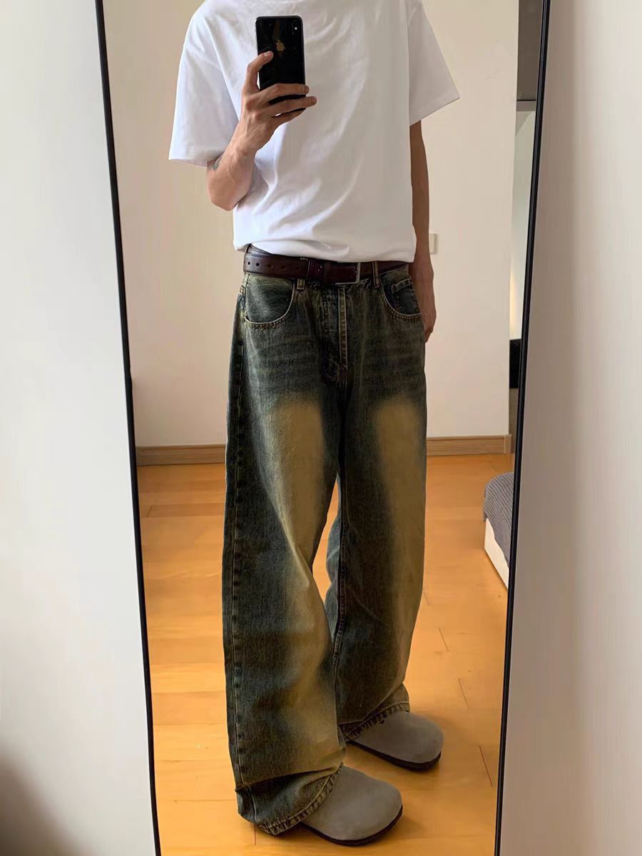 Japanese Brand × Jean Vintage minimalist baggy washed and distressed jeans Size US 34 / EU 50 - 2 Thumbnail