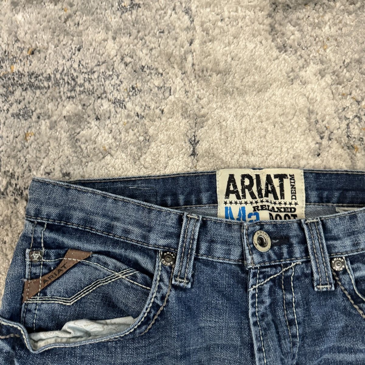 Ariat × JNCO × Vintage Essential Vintage y2k Ariat wide leg boot cut cybergoth jean Size US 32 / EU 48 - 5 Thumbnail