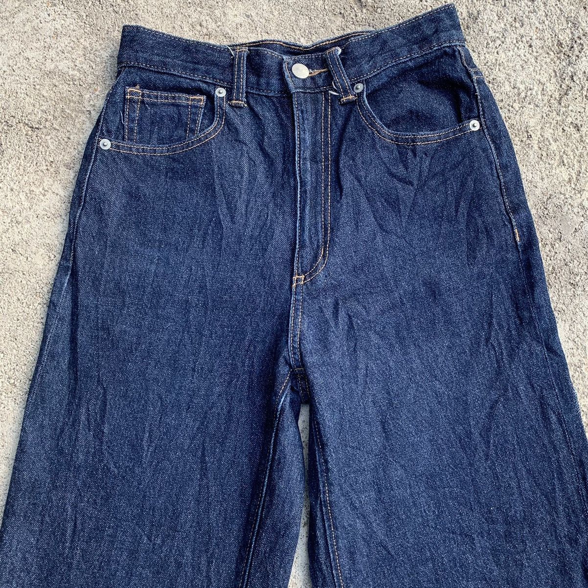 GU Wide Leg Baggy Japanese Brand Jeans Pants W26 Size 26" / US 2 / IT 38 - 2 Thumbnail