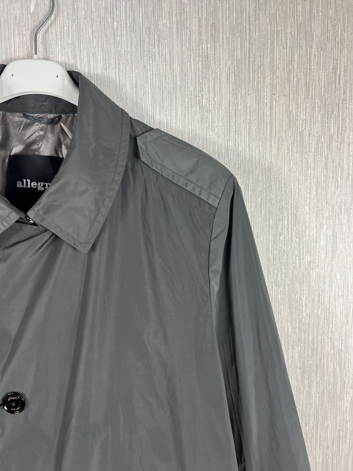 Allegri Allegri nylon long raincoat parka asymmetrical jacket Size US L / EU 52-54 / 3 - 3 Thumbnail