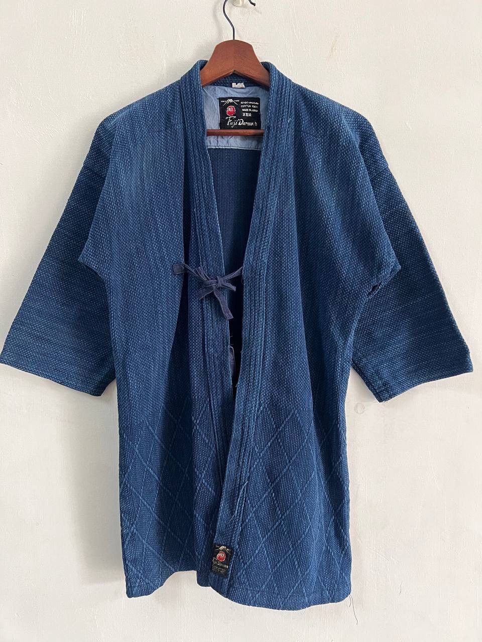 Vintage Vintage Kendo Boro Fuji Daruma Dyed Kimono Jacket Size US L / EU 52-54 / 3 - 1 Thumbnail