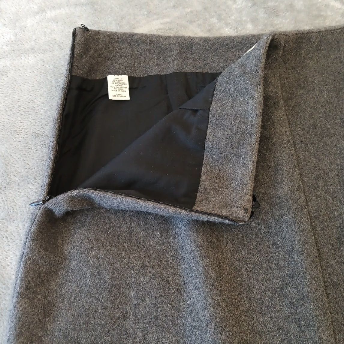 Vintage Cabela's Skirt Women's Long Maxi Lined Slit Gray Polyester Wool Acrylic Size 16 Vintage No Size 38" / US 16 / IT 52 - 5 Thumbnail