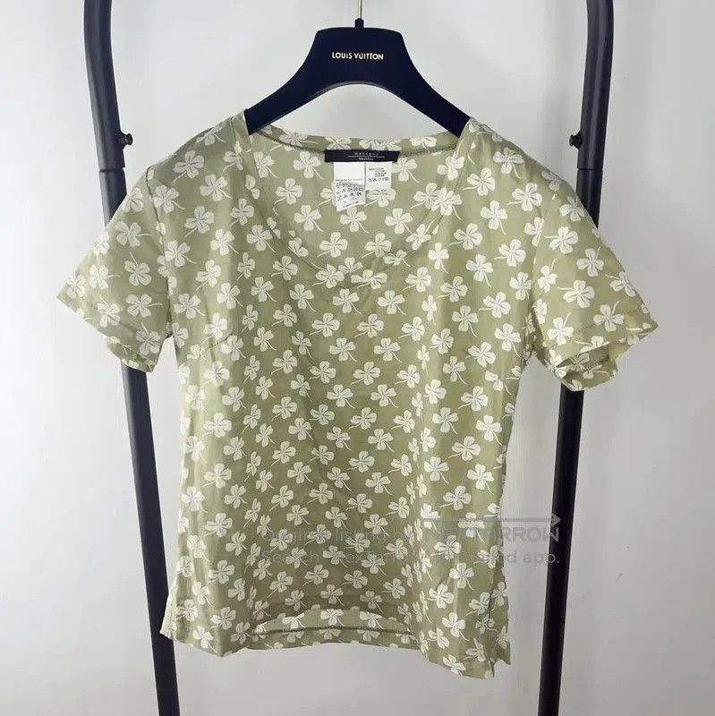 Max Mara MaxMara Light Green Cotton Women's Shirt . Size S / US 4 / IT 40 - 1 Thumbnail
