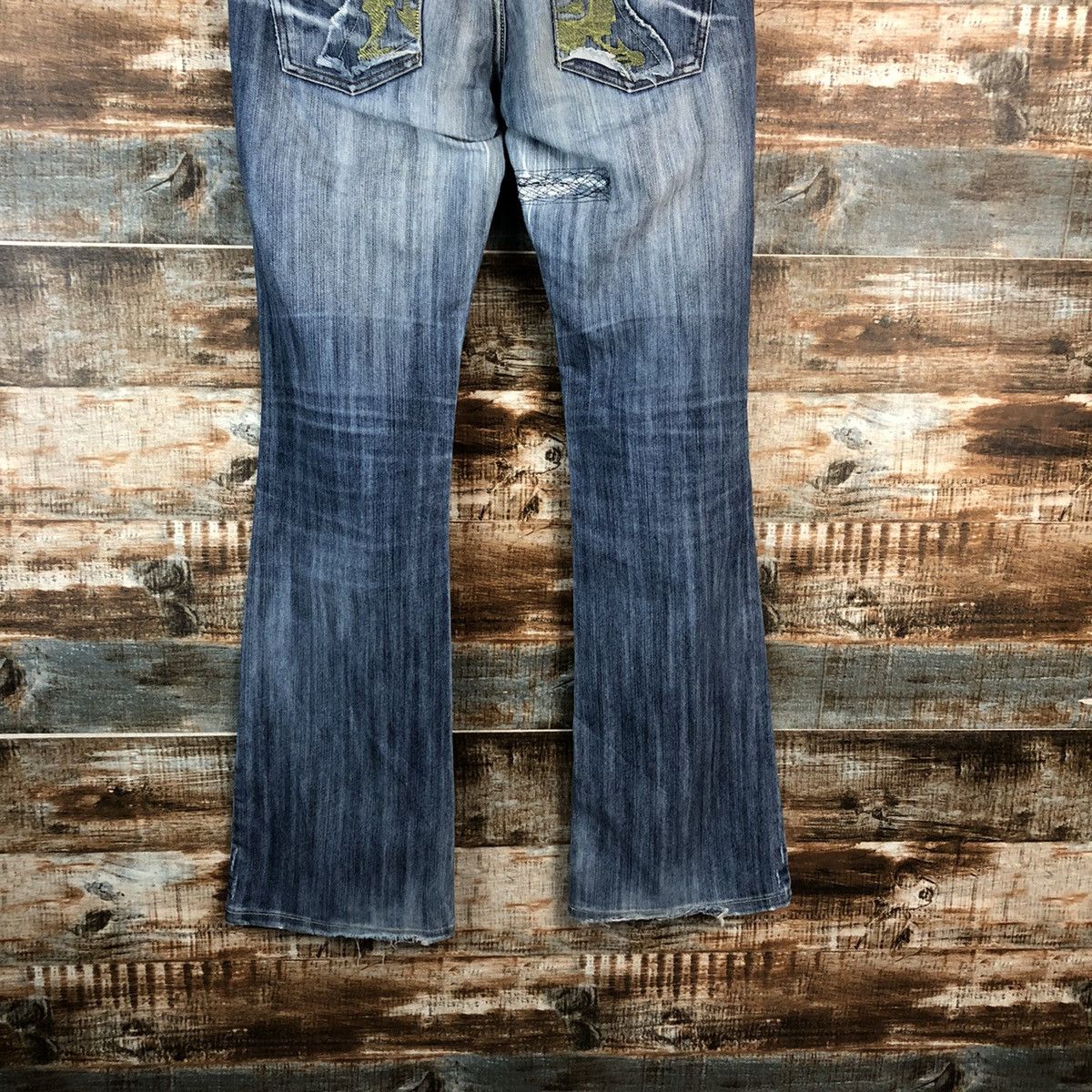 Japanese Brand Lady Blue Jeans blue Distressed Denim Pants #A2442 Size 29" - 16 Thumbnail