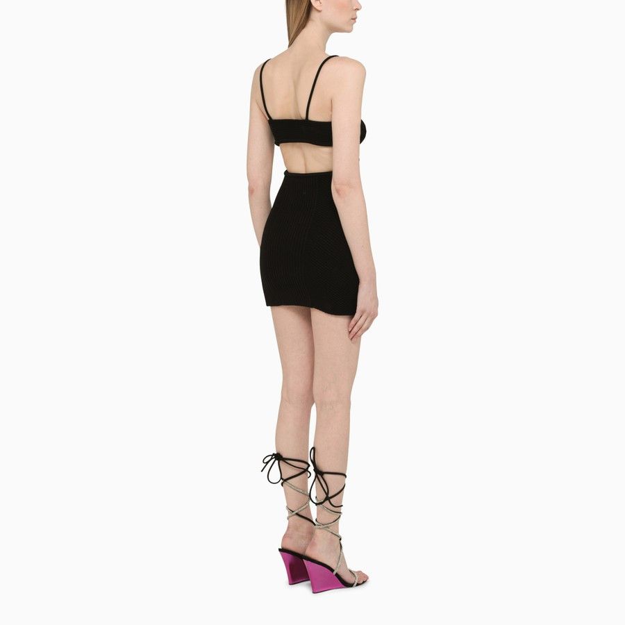 Off-White o1d2blof0924 Jersey Minidress in Black Size S / US 4 / IT 40 - 3 Thumbnail