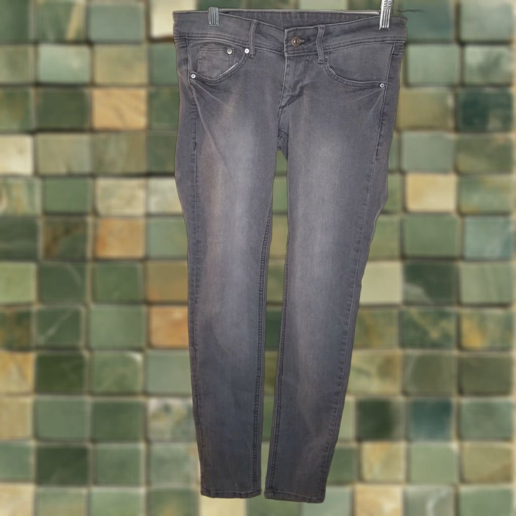 Denime & Denim Women's Super Skinny Low Waist Jeans Size 25 Gray Size 42" / US 20 - 1 Thumbnail