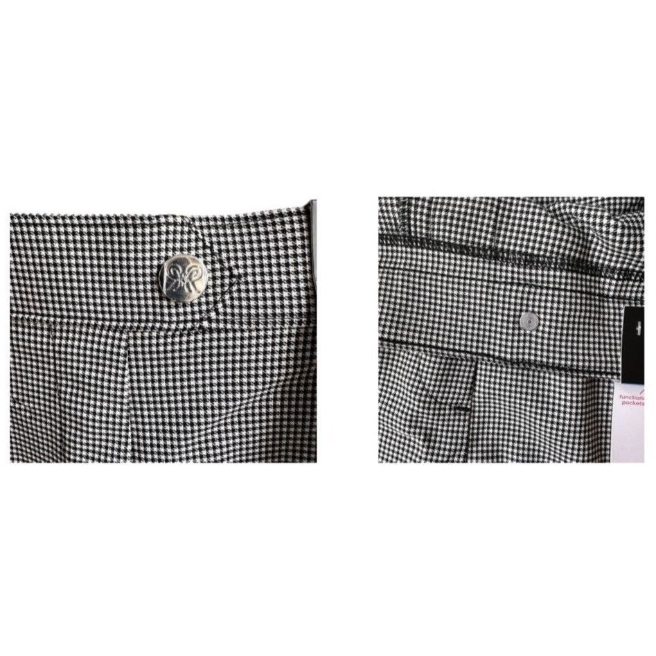 Other NWT Rafaella Houndstooth Shorts Size 10 Stretch High Waist B Size 32" / US 10 / IT 46 - 11 Thumbnail