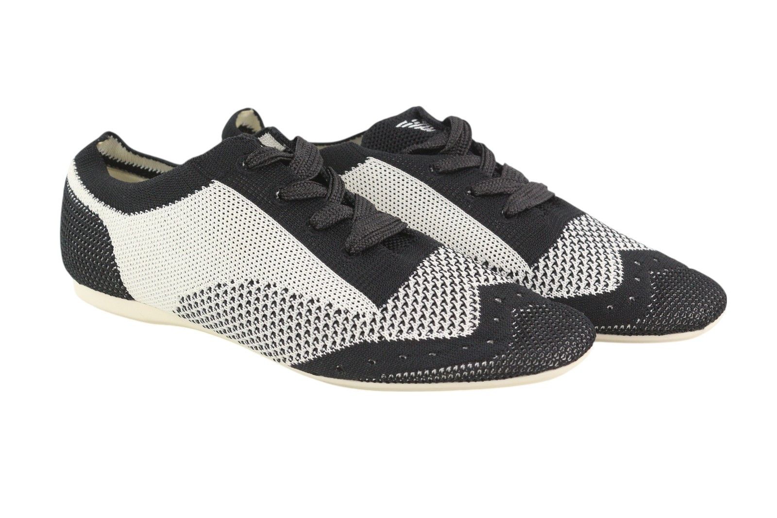 Emporio Armani EU37 Low Top Lace Up Knitted Sneakers 84778 Size US 6 / IT 36 - 1 Thumbnail