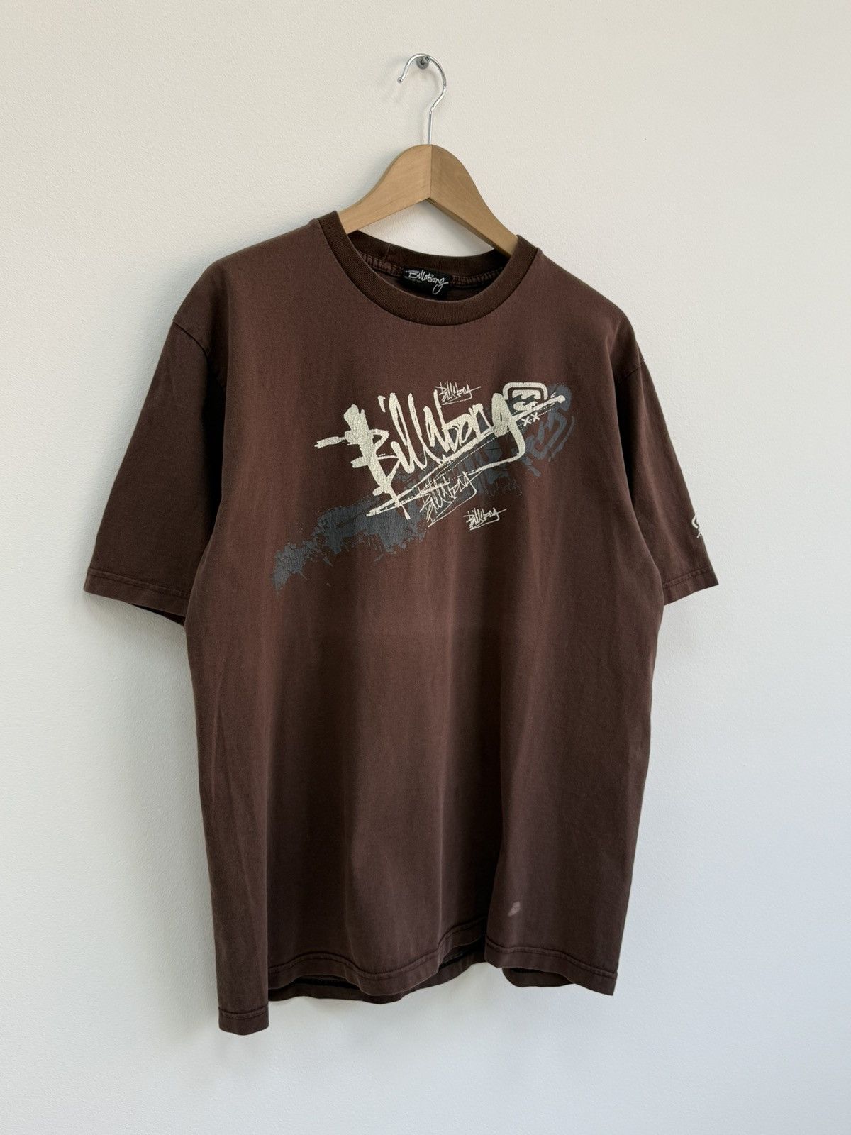 Vintage Billabong Brown Faded Surf Style T-Shirt Rare