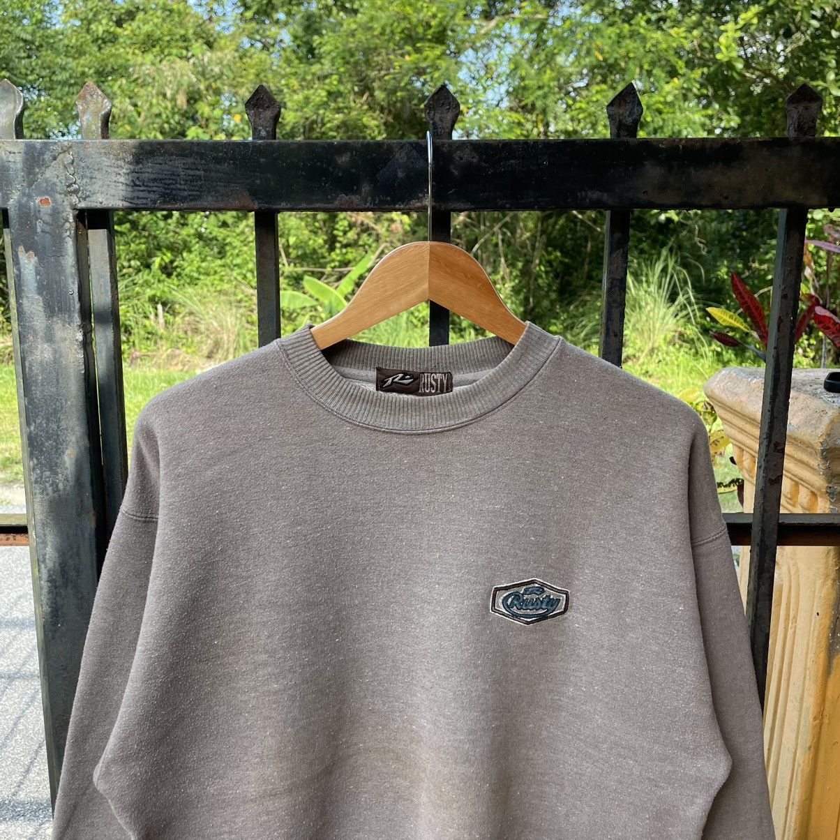 Rusty 🔥Vintage 90s Rusty Mini Logo Surf Skate Sweatshirts Size US M / EU 48-50 / 2 - 3 Thumbnail