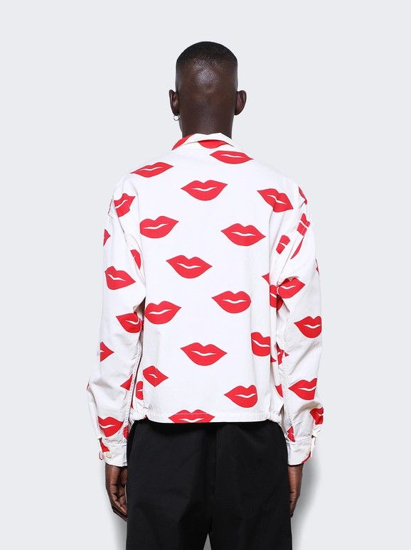 Saint Michael o1mle0326 Top Lip Jacket in White Size US M / EU 48-50 / 2 - 5 Thumbnail