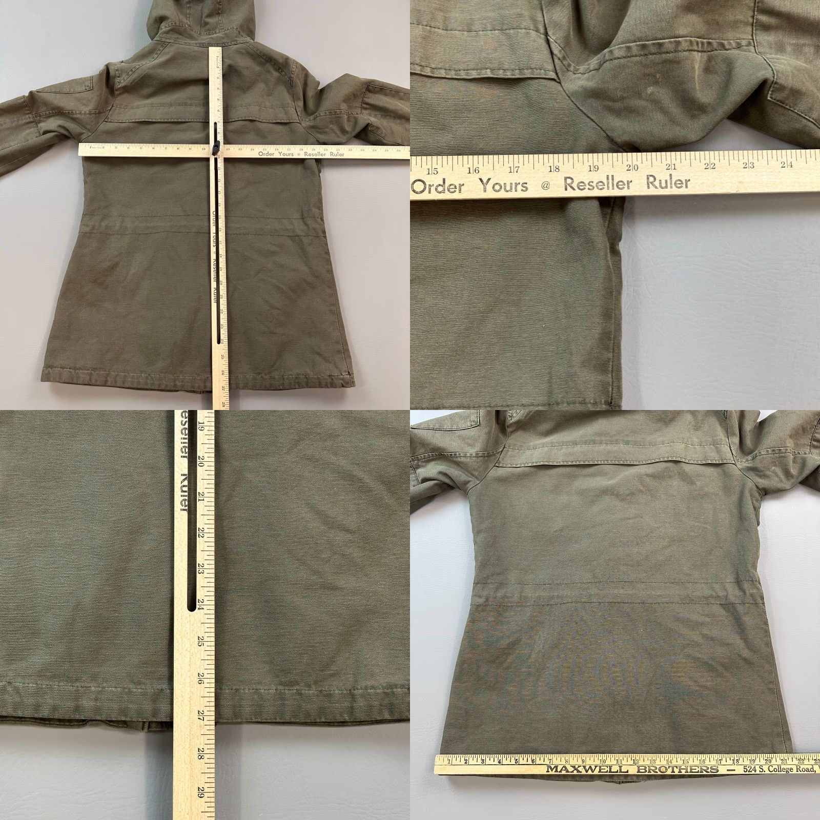 Levi's VINTAGE Levi's Jacket Women Medium Olive Green Army Military Chore Hooded Anorak Size M / US 6-8 / IT 42-44 - 9 Thumbnail