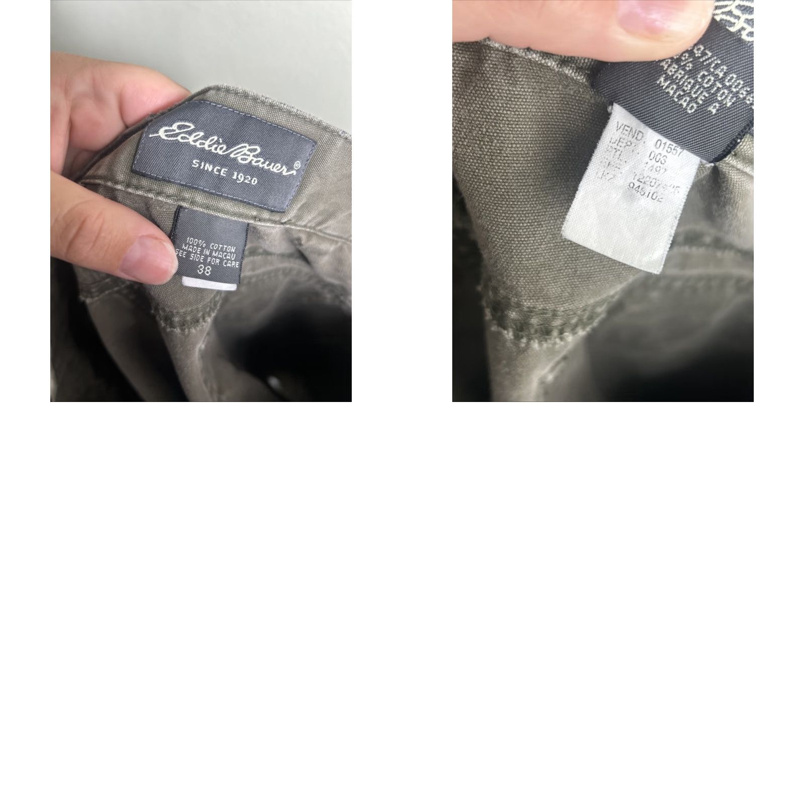 Eddie Bauer Eddie Bauer Army Green Cargo Shorts 38x8 Cotton Men's Regular Color Green Cargo Hiking Fishing Size US 38 / EU 54 - 9 Thumbnail