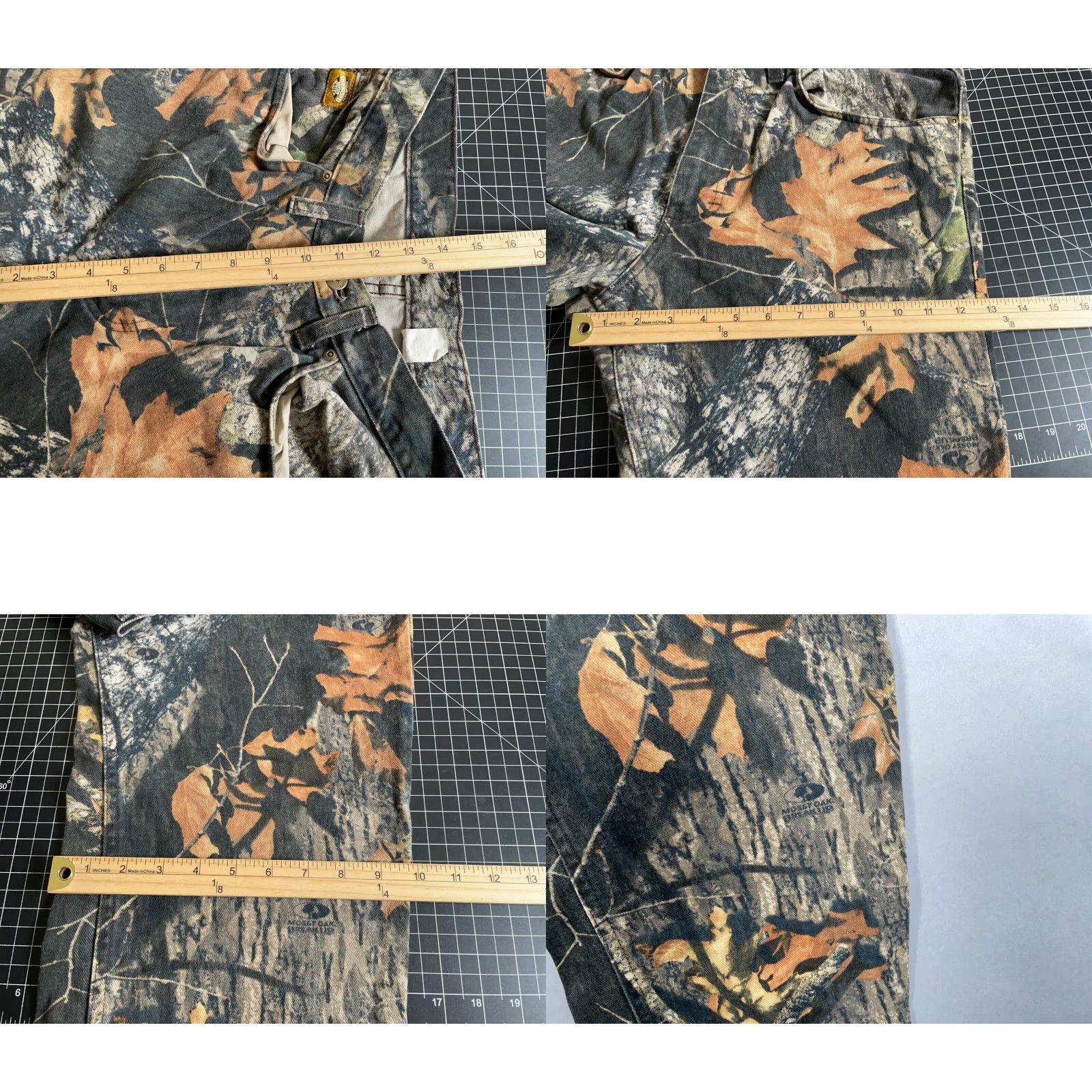 Vintage VINTAGE Diamond Cut Men's Jeans Camouflage 34 x 30 Mossy Oak Break Up Cotton Denim Straight 90s Retro Natural Size US 34 / EU 50 - 8 Thumbnail